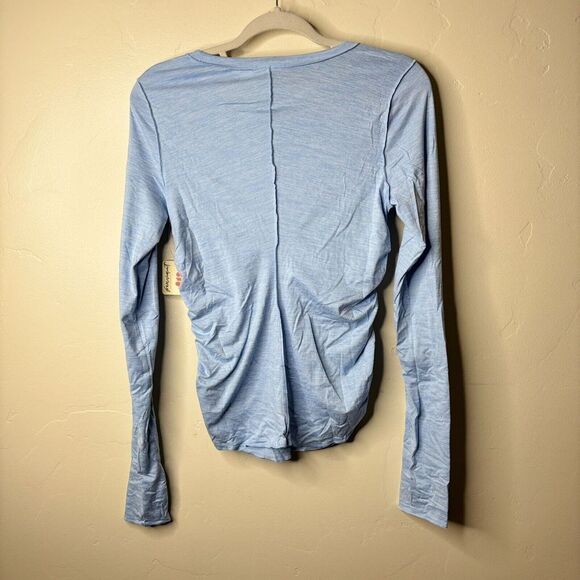 Free People Movement X Hatch Maternity Right On Run Layer Top Blue Bell Small - Picture 4 of 8